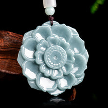 Natural Jade Pendant Flower Jadeite Pendant