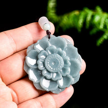 Natural Jade Pendant Flower Jadeite Pendant