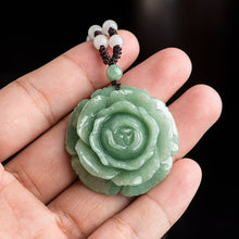 Natural Jade Pendant Flower Jadeite Pendant