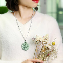 Natural Jade Pendant Flower Jadeite Pendant