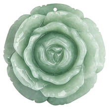 Natural Jade Pendant Flower Jadeite Pendant