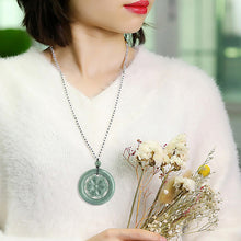 Natural Jade Pendant Flower Jadeite Pendant