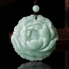 Natural Jade Pendant Flower Jadeite Pendant