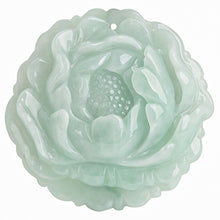 Natural Jade Pendant Flower Jadeite Pendant