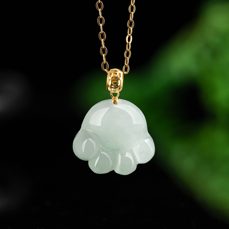 Natural Jade Pendant Foot Jadeite Pendant
