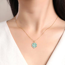 Natural Jade Pendant Four-leaf Clover Jadeite Pendant