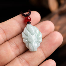 Natural Jade Pendant Fox Jadeite Pendant