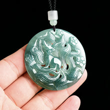 Natural Jade Pendant Fox Jadeite Pendant