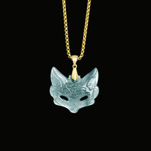 Natural Jade Pendant Fox Silver Jadeite Pendant