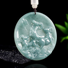 Natural Jade Pendant Goat Jadeite Pendant