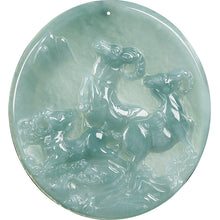 Natural Jade Pendant Goat Jadeite Pendant