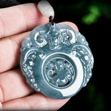 Natural Jade Pendant Goats Jadeite Pendant