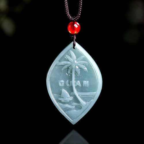 Natural Jade Pendant Guam Pacific Jadeite Pendant