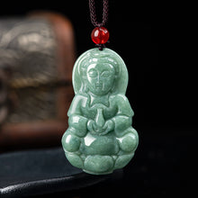Natural Jade Pendant Guanyin Jadeite Pendant