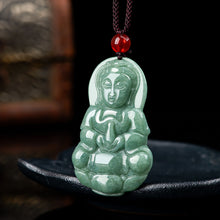 Natural Jade Pendant Guanyin Jadeite Pendant