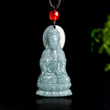Natural Jade Pendant Guanyin Jadeite Pendant