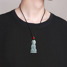 Natural Jade Pendant Guanyin Jadeite Pendant