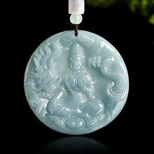 Natural Jade Pendant Guanyin Jadeite Pendant