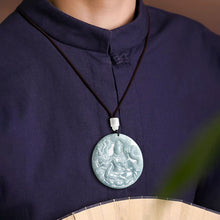 Natural Jade Pendant Guanyin Jadeite Pendant