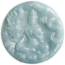 Natural Jade Pendant Guanyin Jadeite Pendant