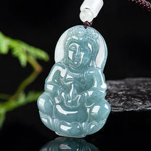 Natural Jade Pendant Guanyin Jadeite Pendant