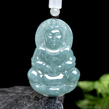 Natural Jade Pendant Guanyin Jadeite Pendant