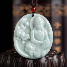 Natural Jade Pendant Guanyin Jadeite Pendant