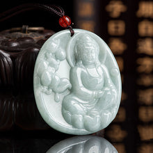 Natural Jade Pendant Guanyin Jadeite Pendant