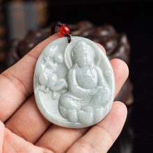 Natural Jade Pendant Guanyin Jadeite Pendant