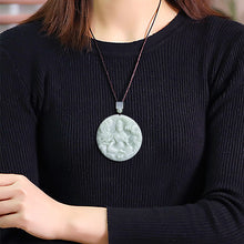 Natural Jade Pendant Guanyin Jadeite Pendant
