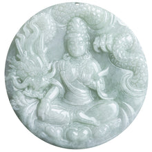 Natural Jade Pendant Guanyin Jadeite Pendant