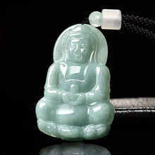 Natural Jade Pendant Guanyin Jadeite Pendant