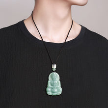 Natural Jade Pendant Guanyin Jadeite Pendant
