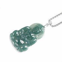 Natural Jade Pendant Guanyin Jadeite Pendant