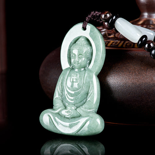 Natural Jade Pendant Guanyin Jadeite Pendant