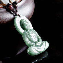 Natural Jade Pendant Guanyin Jadeite Pendant