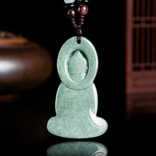 Natural Jade Pendant Guanyin Jadeite Pendant