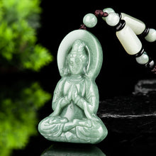 Natural Jade Pendant Guanyin Jadeite Pendant