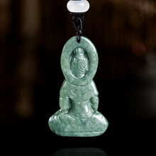 Natural Jade Pendant Guanyin Jadeite Pendant