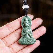 Natural Jade Pendant Guanyin Jadeite Pendant