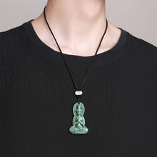 Natural Jade Pendant Guanyin Jadeite Pendant