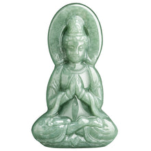 Natural Jade Pendant Guanyin Jadeite Pendant