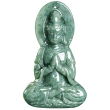 Natural Jade Pendant Guanyin Jadeite Pendant
