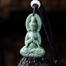 Natural Jade Pendant Guanyin Jadeite Pendant