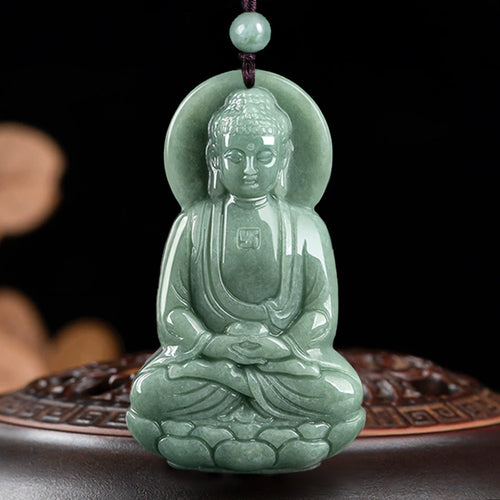 Natural Jade Pendant Guanyin Jadeite Pendant