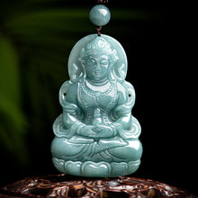 Natural Jade Pendant Guanyin Jadeite Pendant