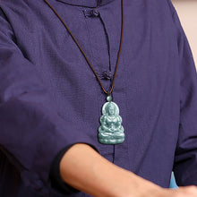 Natural Jade Pendant Guanyin Jadeite Pendant