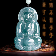 Natural Jade Pendant Guanyin Jadeite Pendant