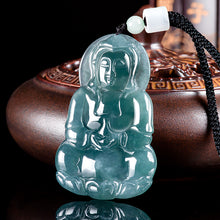 Natural Jade Pendant Guanyin Jadeite Pendant