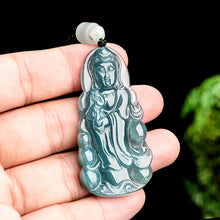 Natural Jade Pendant Guanyin Jadeite Pendant